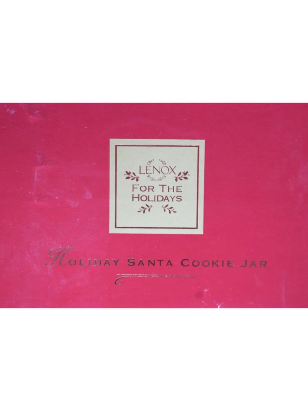 Lenox For The Holidays - Holiday Santa Cookie Jar - 1999 - 13
